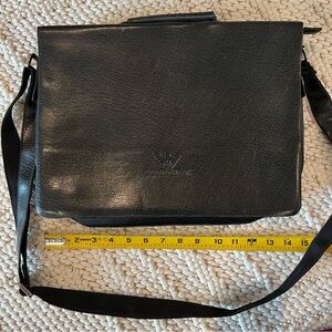 Armani messenger bag leather